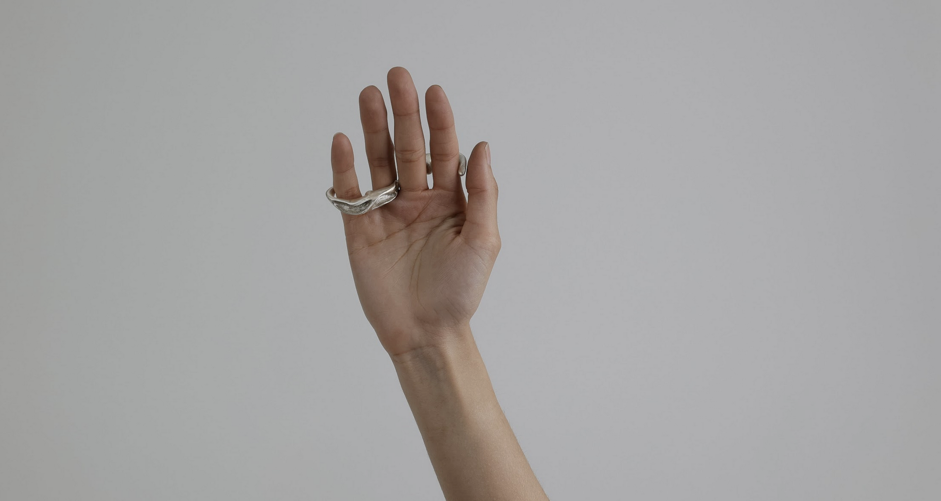 Hand Ring, Sterling Silver